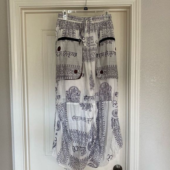 Skirts Siddhartha Zipper Pocket Boho Indian Style Patterned Maxi